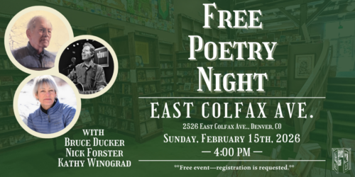 reading at tattered cover poster